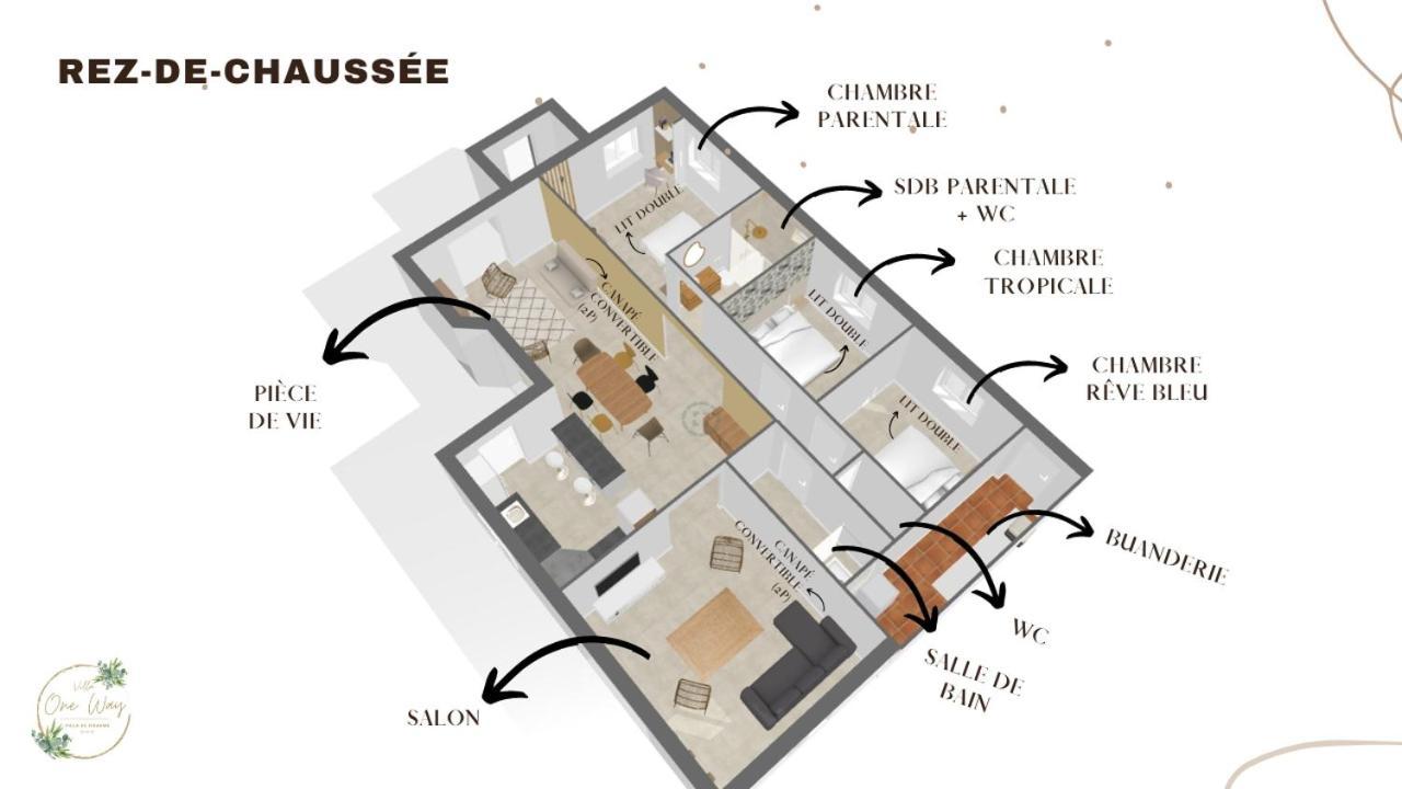 Villa Oneway, Piscine Privee, Classee 3 Etoiles Sainte-Rose Extérieur photo